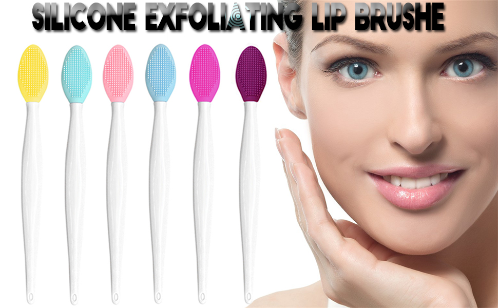 Double-Sided Silicone Exfoliating Lips Brushes