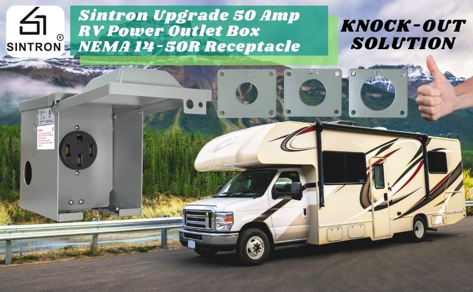 Sintron ST550 RV Power Box Advanced Edition Outlet Box 50 Amp 125/