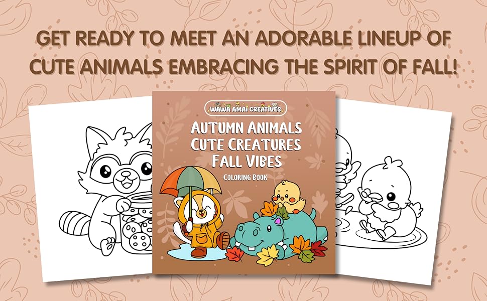 Get ready to meet an adorable lineup of cute animals embracing the spirit of fall!