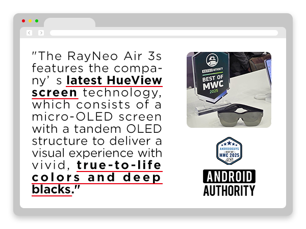 RayNeo Air 3s AR Glasses