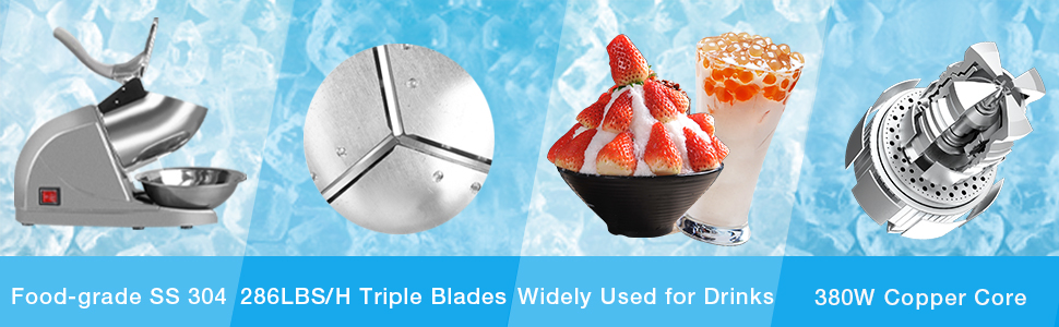 ice crusher snow cone machine