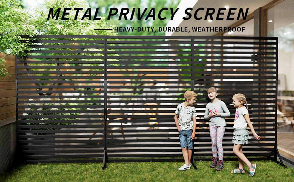  Metal Privacy Screen for Outdoor