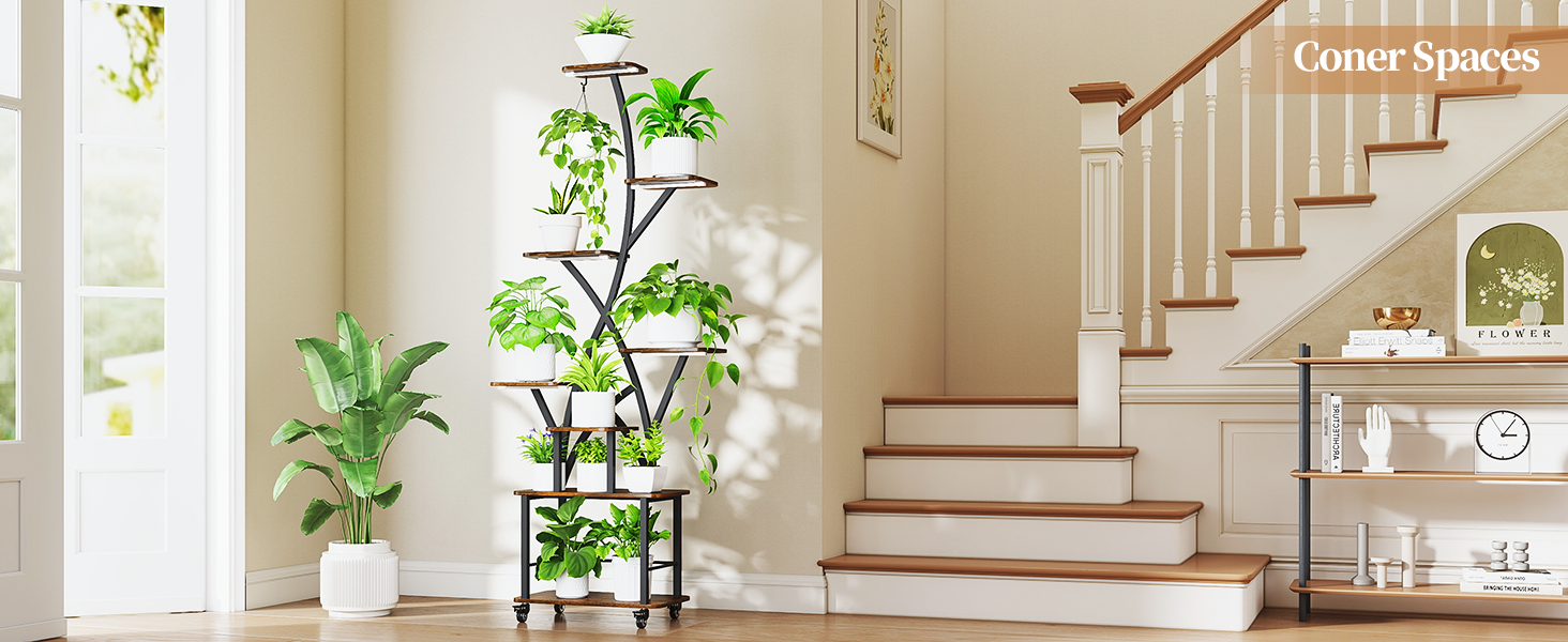 plant stand with lights