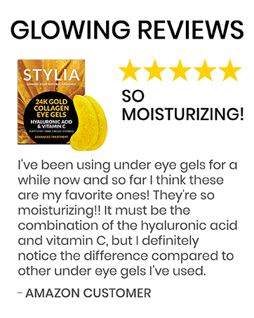 glitter gold eye masks