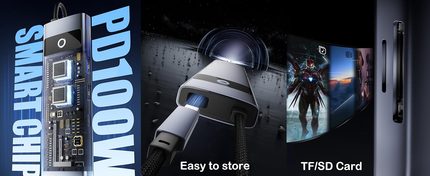 Easy to storage, TF/SD Card