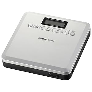 Amazon.co.jp: オーム電機 AudioComm ポータブルCDプレーヤー