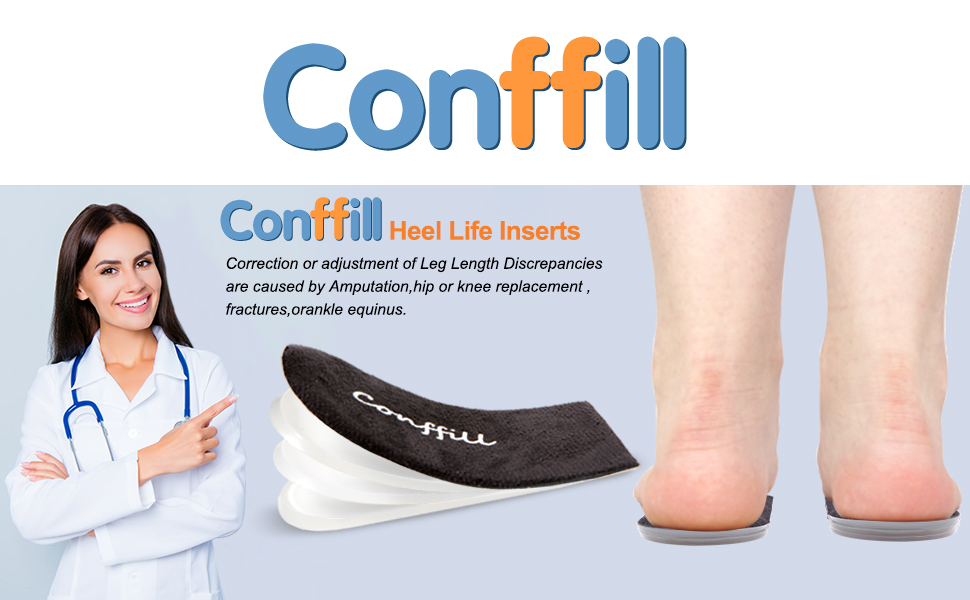 Adjustable Orthopedic Heel Lift Inserts Gel Height Increase