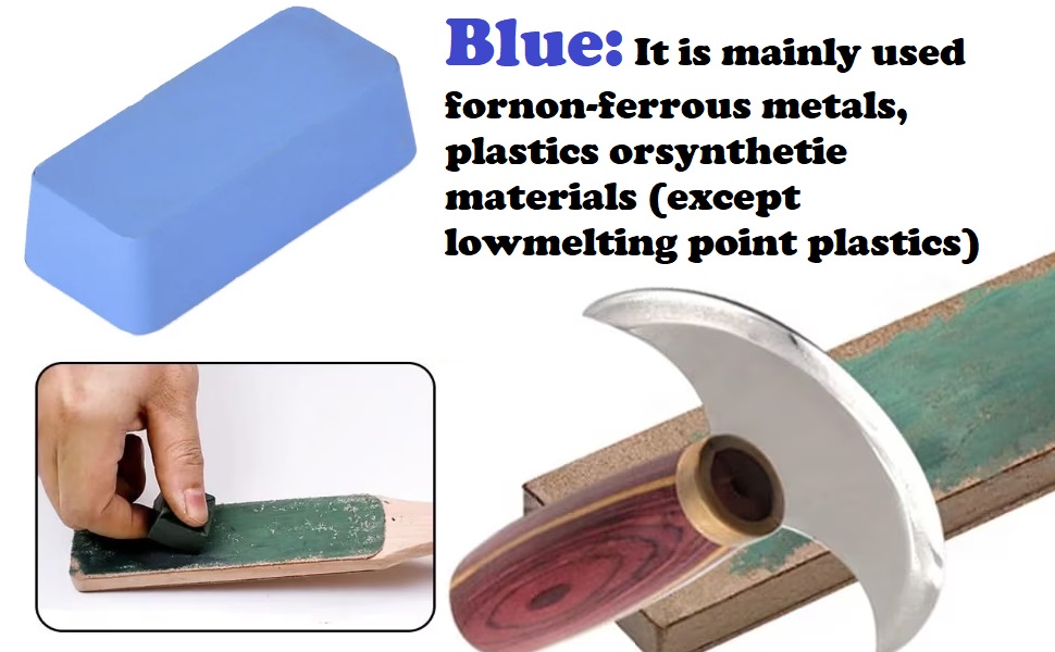 MiJunHD Polishing Compound,1 Piece 100g Honing Block (Brown) for