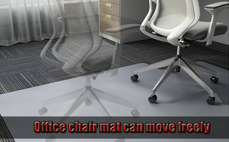 Office Chair Mat for Carpeted Floors, Hardwood Floor Anti