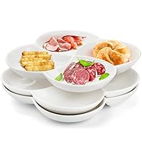 Amazon.com | ZENFUN Set of 3 Porcelain Appetizer Platter