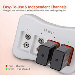 9V Li-ion Rechargeable Batteries