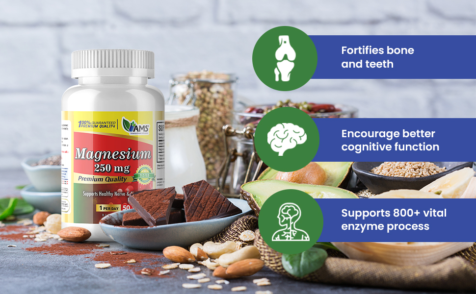 magnesium oxdide for better bone, teeth, cognitive function, and enzyme process