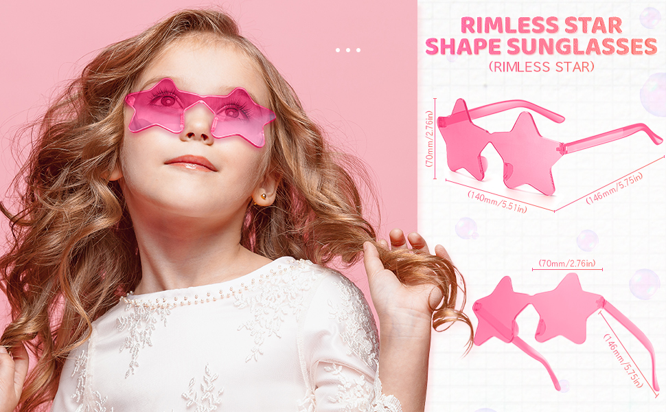 RTBOFY Star Sunglasses for Women Candy Party Sunglass