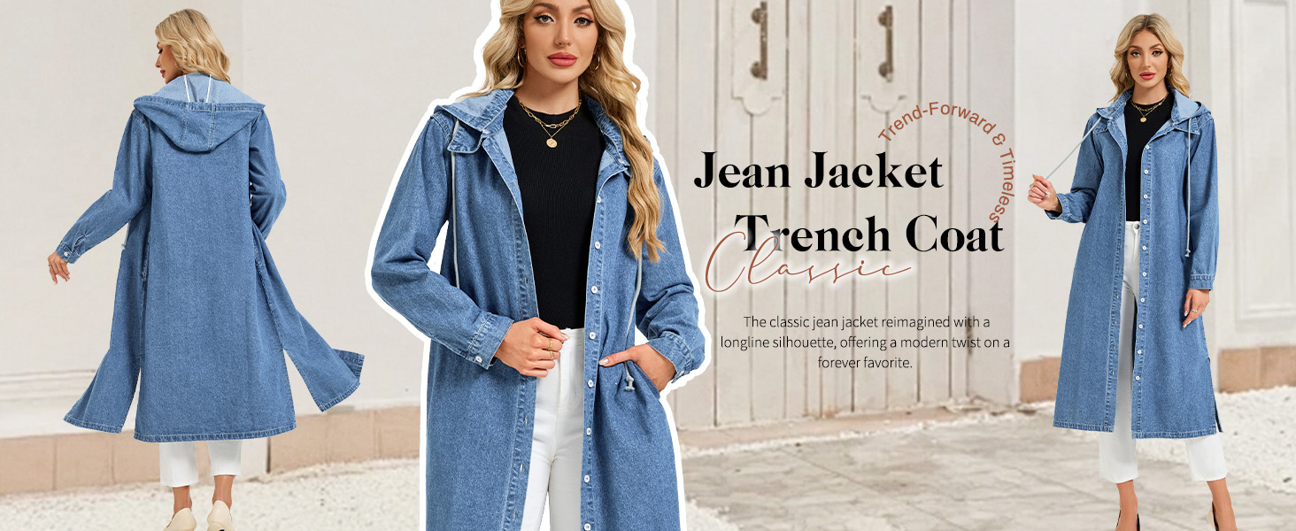 long denim jacket