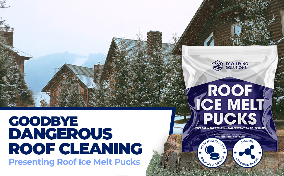 ECO LIVING SOLUTIONS Roof Ice Melt Pucks Calcium Chloride