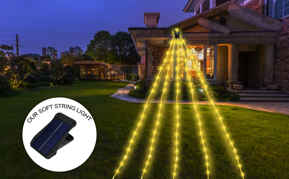 ZNYCYE Solar Umbrella Lights,Patio Umbrella Lights Outdoor with 5V