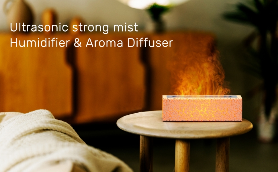 Colorful Flame Diffuser Humidifier
