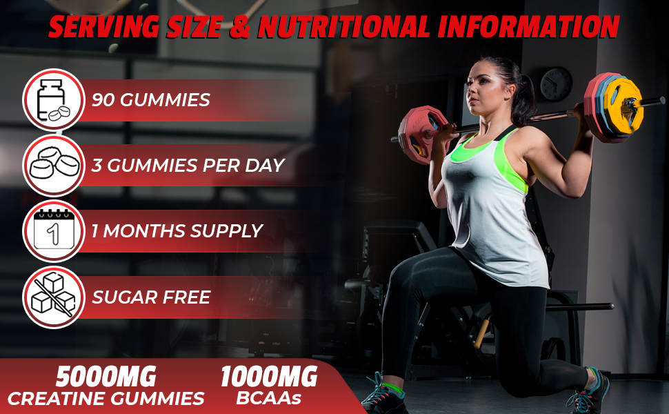 serving size and nutritional information 5000mg creatine 1000mg bcaas