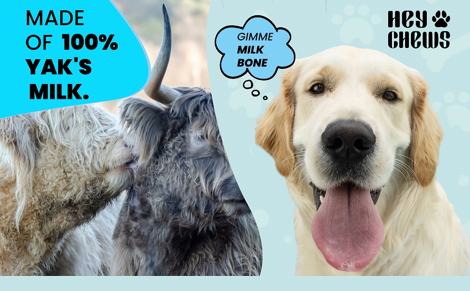 HeyChews Himalayan Yak Cheese Dog Chews Large Yak Chews