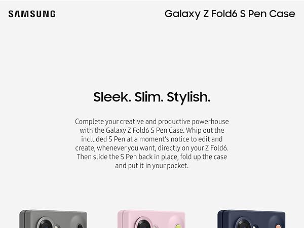 Amazon.com: Samsung Galaxy Z Fold 6 S Pen Phone Case