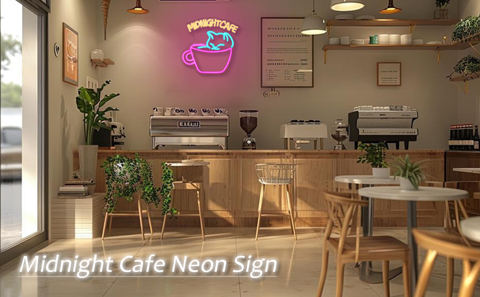 coffee neon light