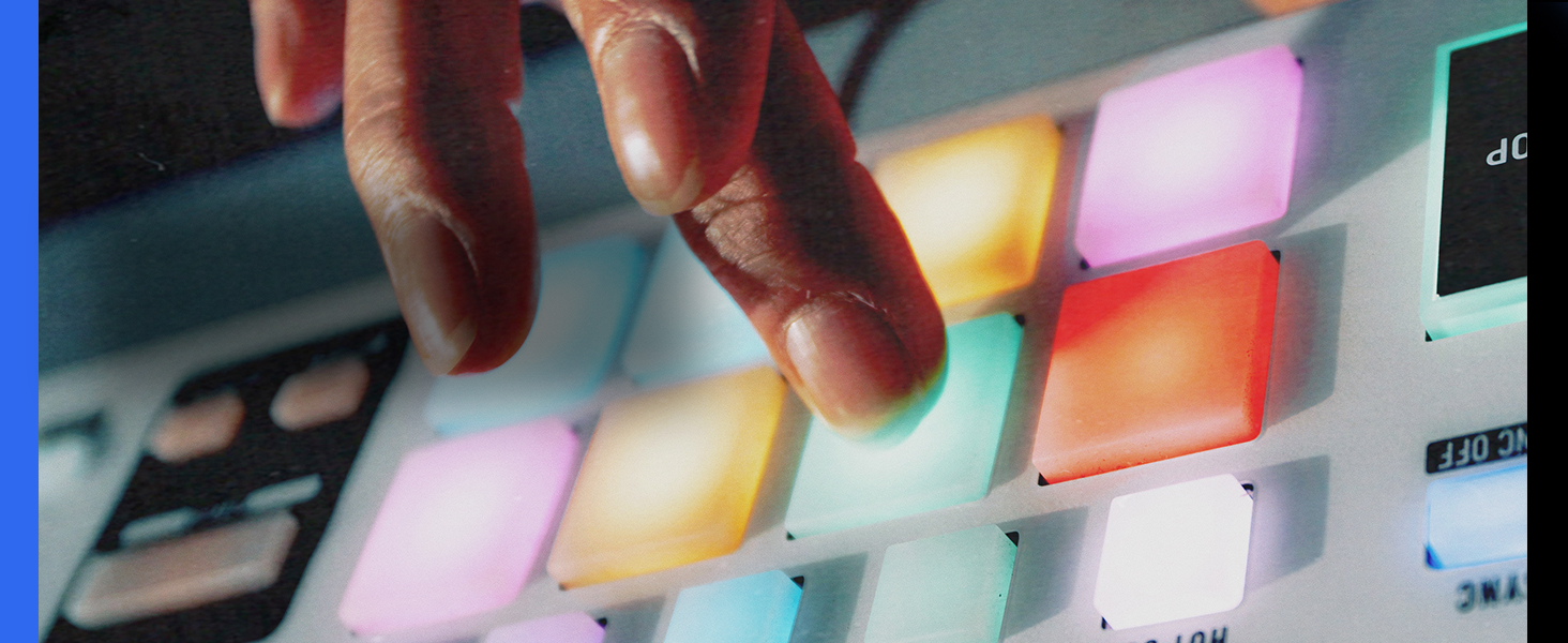 Colorful illuminated display or lighting panel with various bright colors visible, appears to be LED or similar lighting technology.