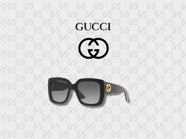 Gucci ホワイトラウンドサングラス 797780_J0740_5858_001_100_0000