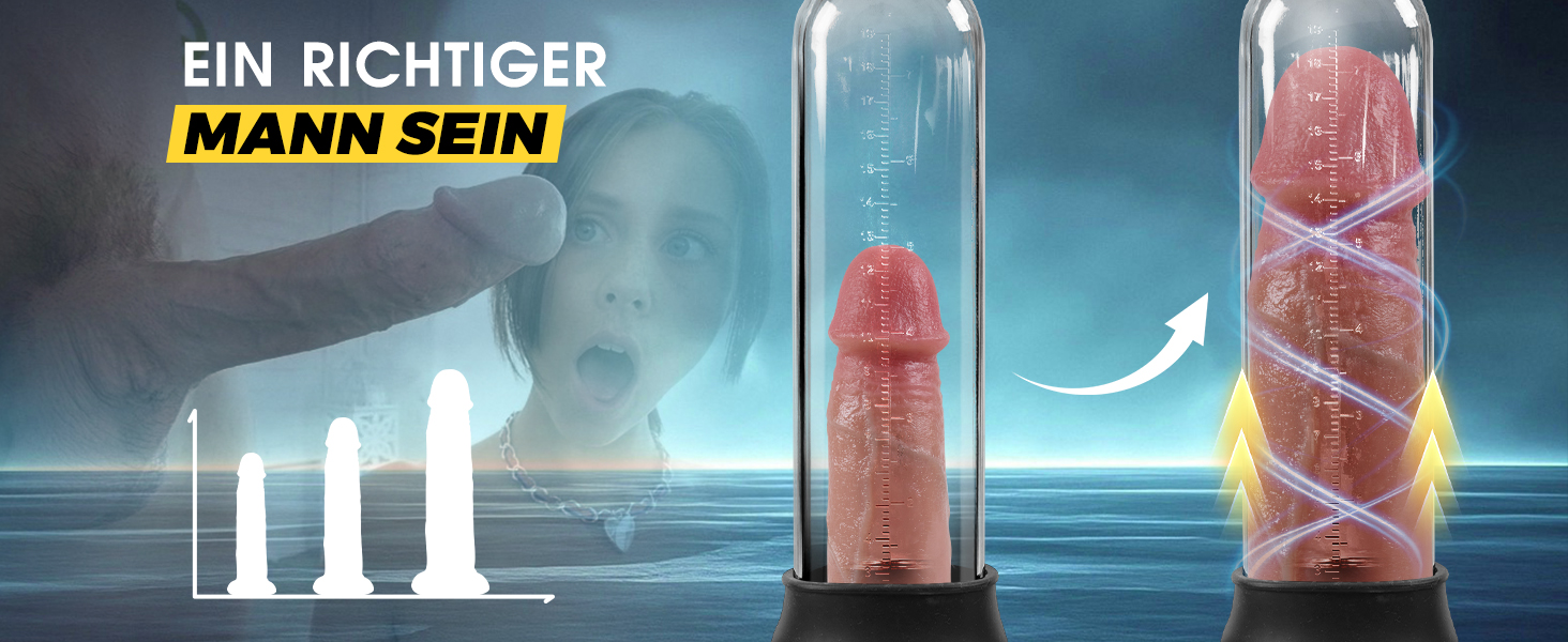 Der Text lautet „EIN RICHTIGER MANN SEIN“. Marketingbild mit aufsteigendem Balkendiagrammdesign mit leuchtenden Elementen und futuristischer blauer Beleuchtung.
