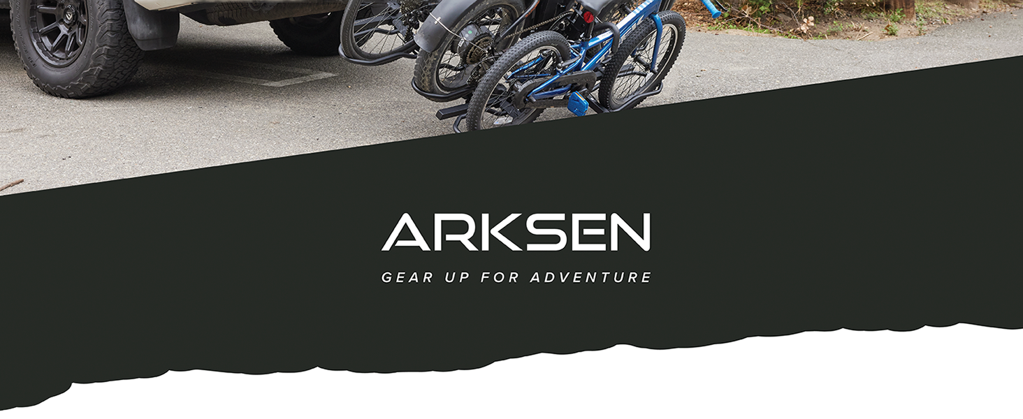 Arksen 4Bike Hitch Mount Rack, 2" Smart Tilting Foldable