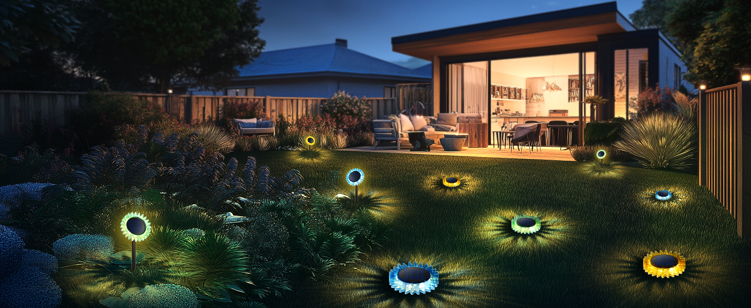 solar outdoor lights pathway
