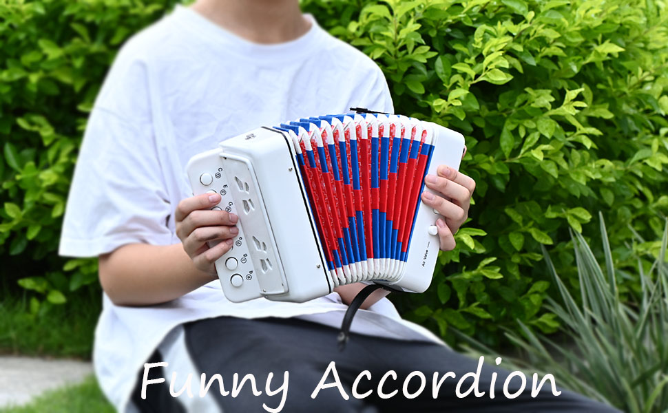 AIMEIS Kids Accordion 10 keys Button Accordions,Musical