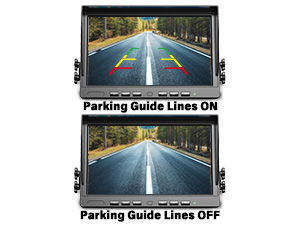 monitor with parking guidelines