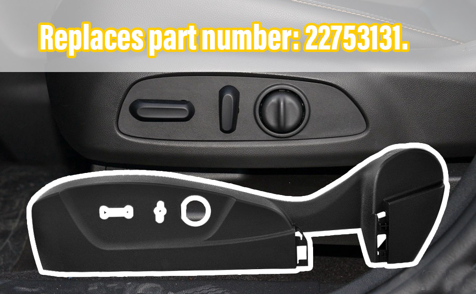 Seat Power Seat Switch Panel Bezel Trim Left Driver Side