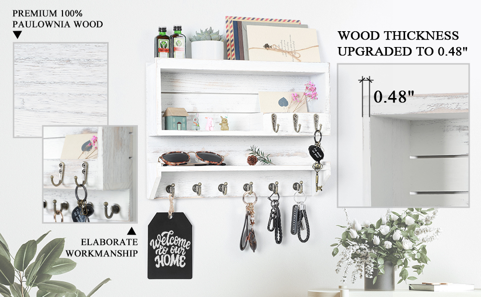 Innovation Key and Mail Holder for Wall, Key Mail Holder