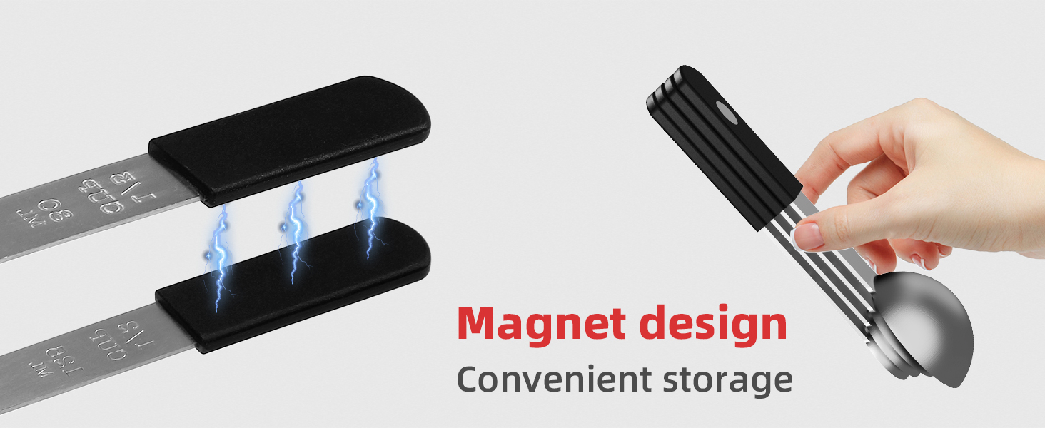 magnetic measuring cups