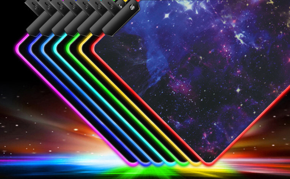 Wisedeal Extended RGB Gaming Mouse Pad  Every Gamer Deserve It.