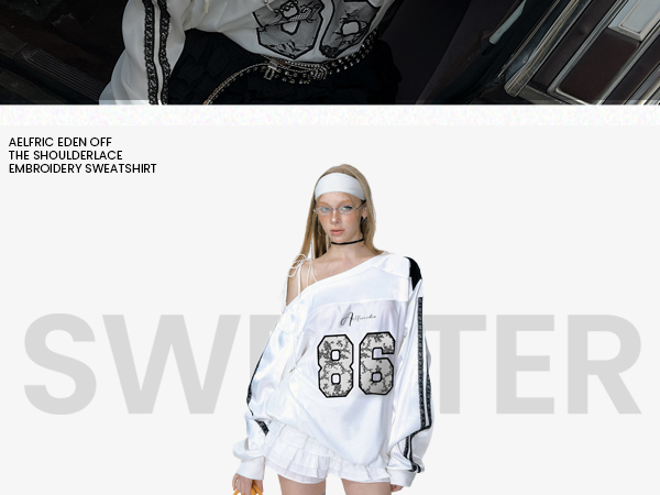 ◆Aelfric Eden◆パッチワーク刺繍スウェットシャツ 送料込 Aelfric Eden Lace Embroidery Sweatshirt – Aelfric eden