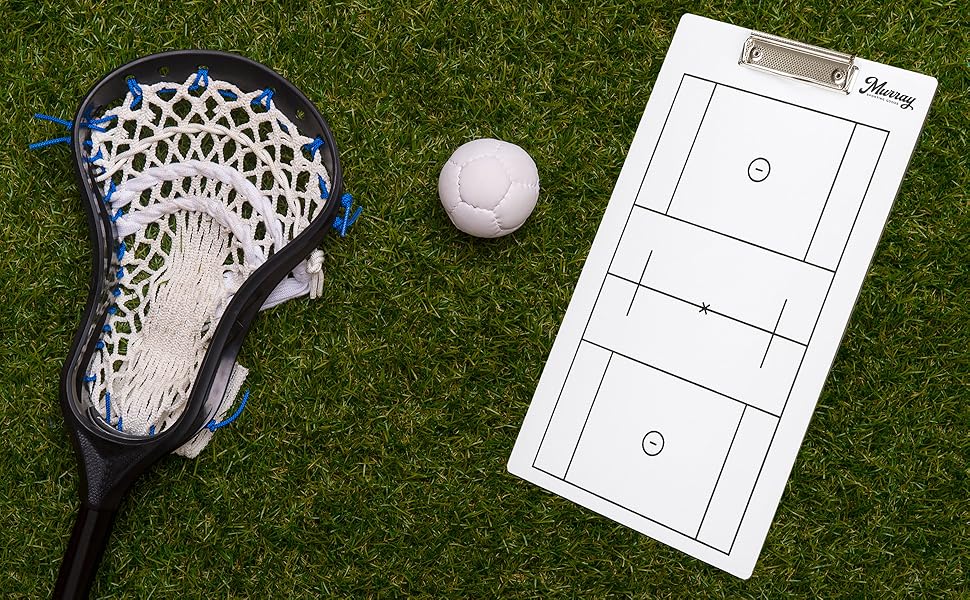 Murray Sporting Goods Lacrosse Dry Erase Coaches Clipboard - Lacrosse Coaching Accessories