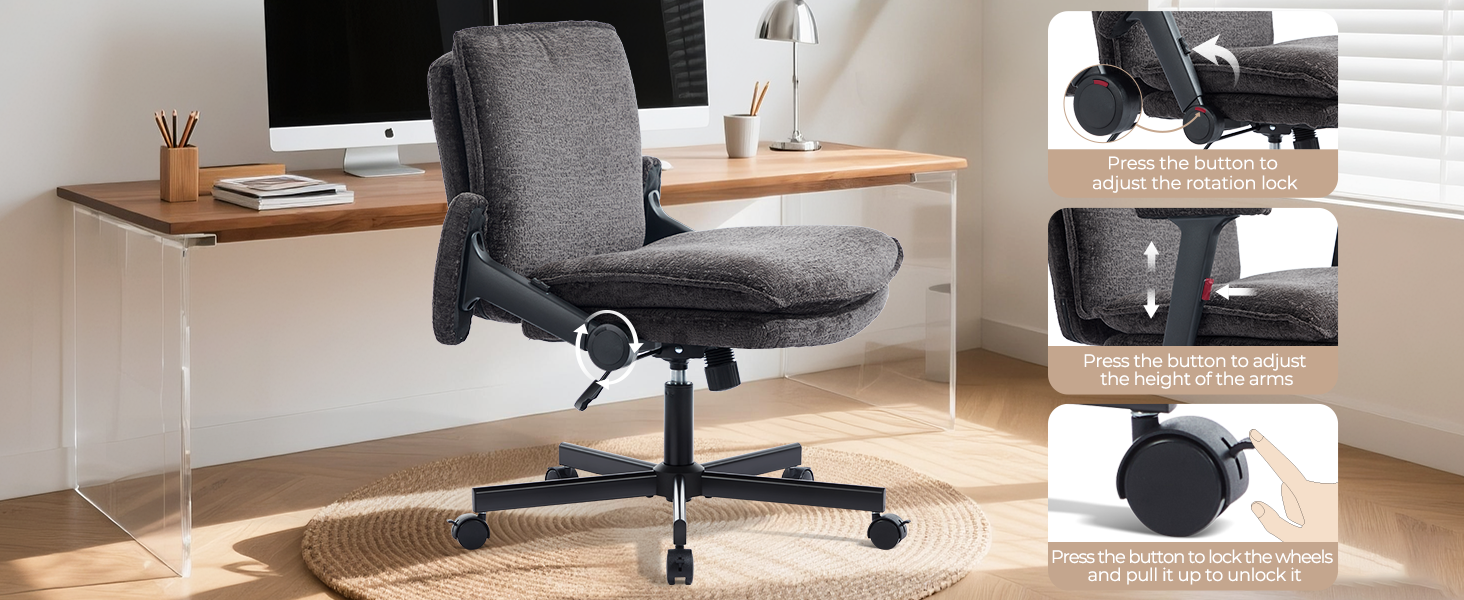 Criss cross chair with arms
