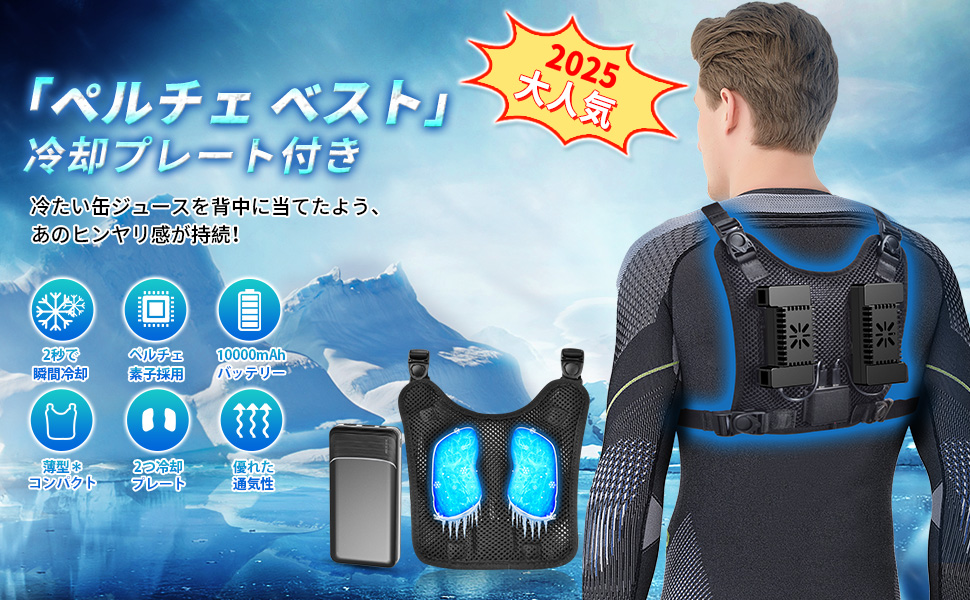 Amazon | ペルチェ ベスト 冷却ブレート付き【2025新登場