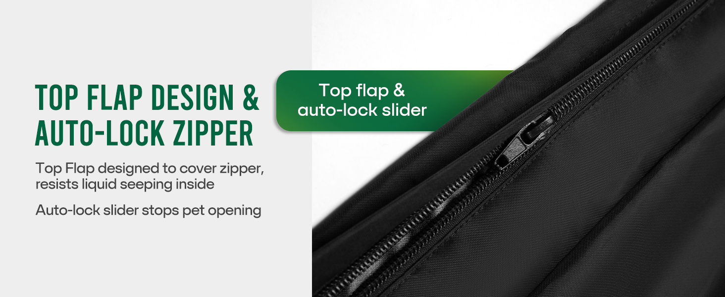 waterproof dog bed cover zipper