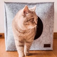 Felt cave for shelves cat products trendy and stylish cat accessories