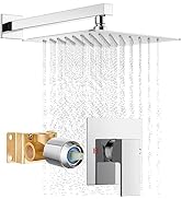 Cinwiny Shower Faucet Set,Shower Head and Handle Set System Trim Kit with Valve,Single Handle,Wal...