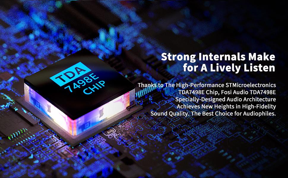 2 Channel Stereo Audio Amplifier Receiver Mini Hi-Fi Class D Integrated Amp Home Speakers 160W x 2