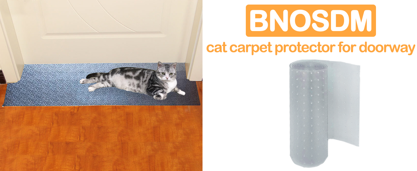 BNOSDM 8.2Ft Cat Carpet Protector for Indoor Pets Carpets Scratch Stopper Heavy