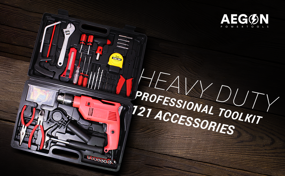 Aegon ADM13MM 500W 13mm Reversible Impact Drill Machine/Screwdriver