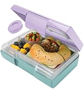 Smash Kids Bento Bite Lunch Box Pixie Dust, Plastic, Mint/Purple, Mint/Purple
