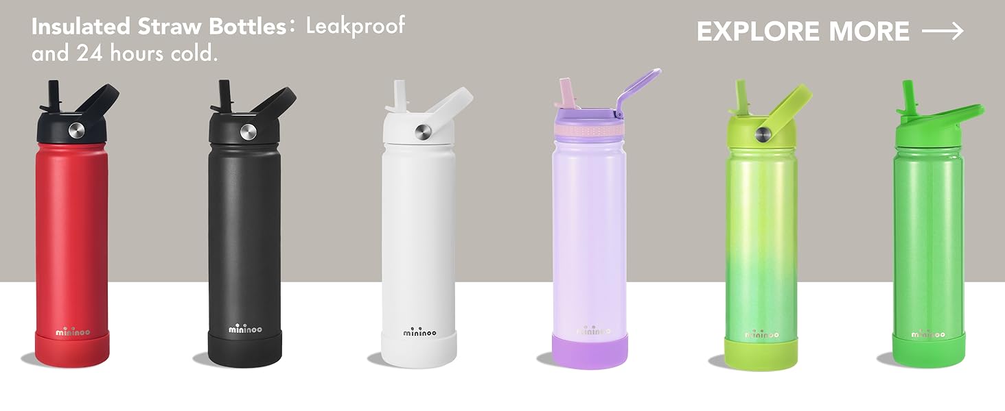 24 oz Ceramic Lined water bottle