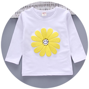 Toddler & Little Girl Flowers Print 3 Piece Sets