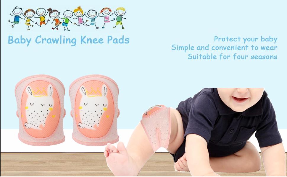 Knee Pads for Crawling Kids Crawling Knee Pads Anti-Slip Baby Knee Protectors